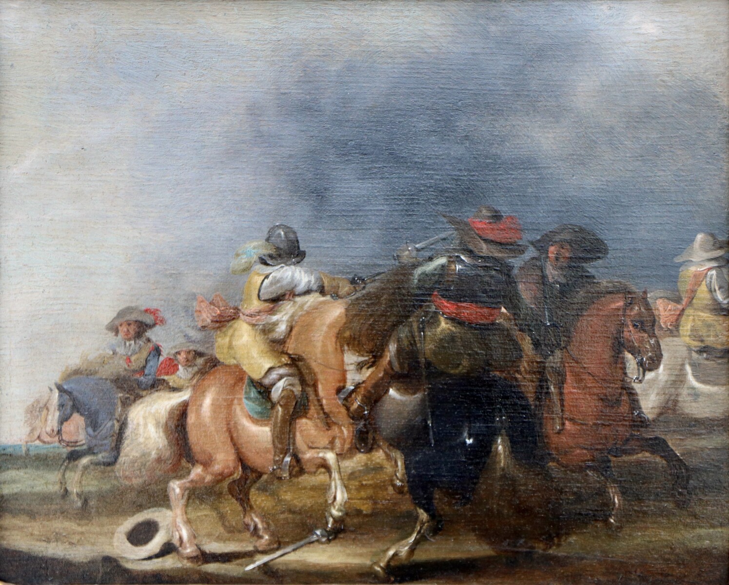 A cavalry skirmish