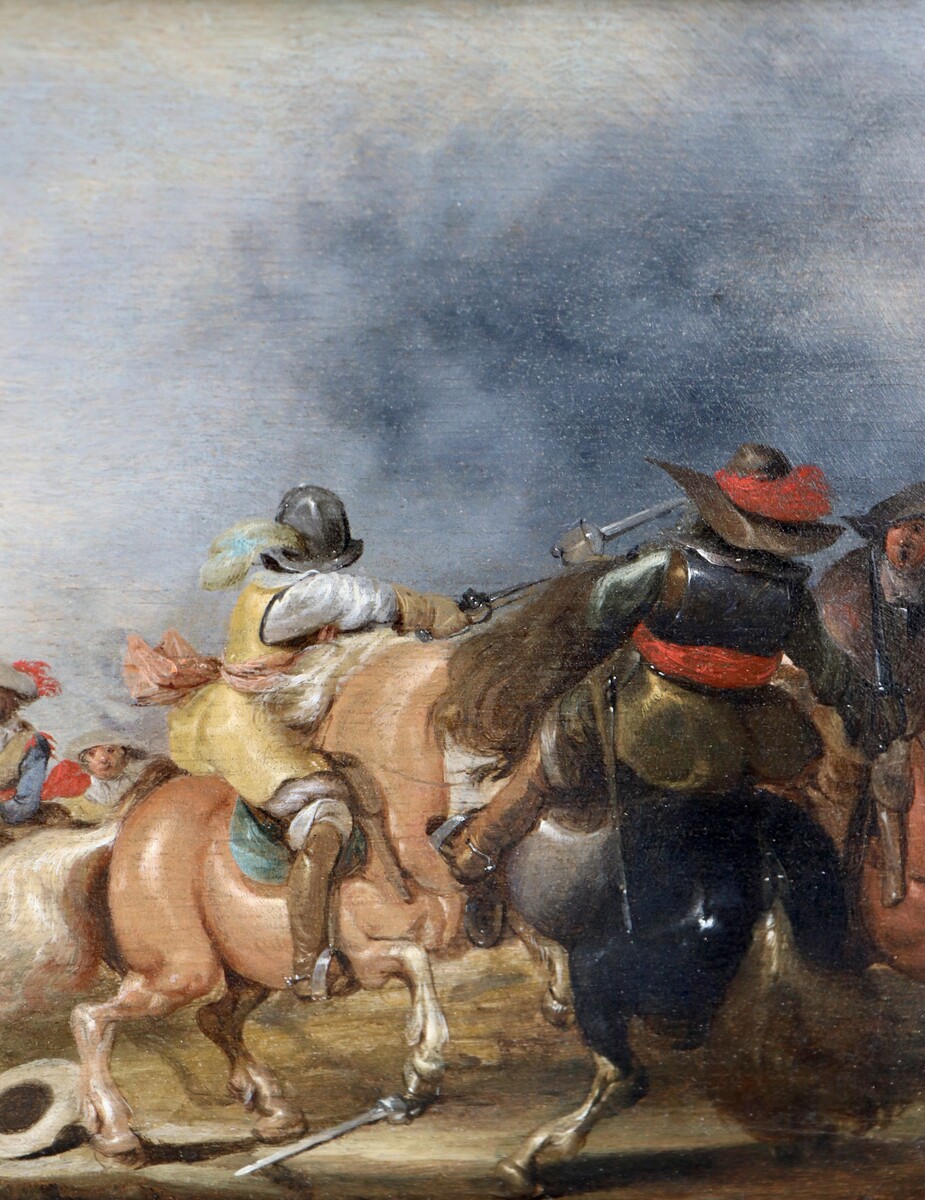 A cavalry skirmish