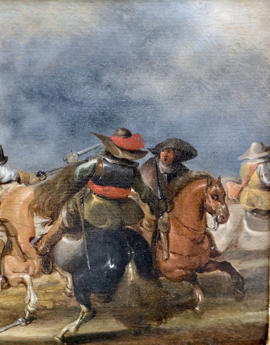 A cavalry skirmish