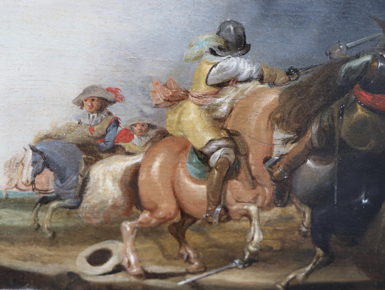 A cavalry skirmish