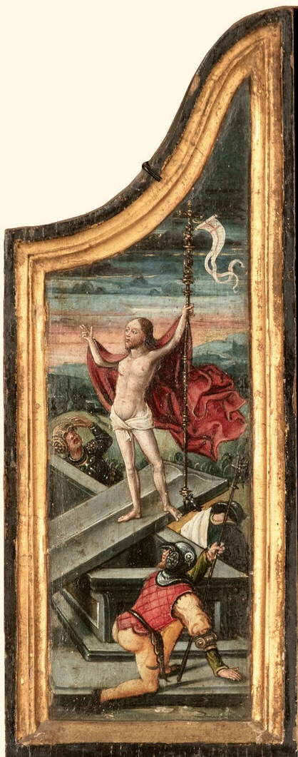 A pair of wings of a small private triptych