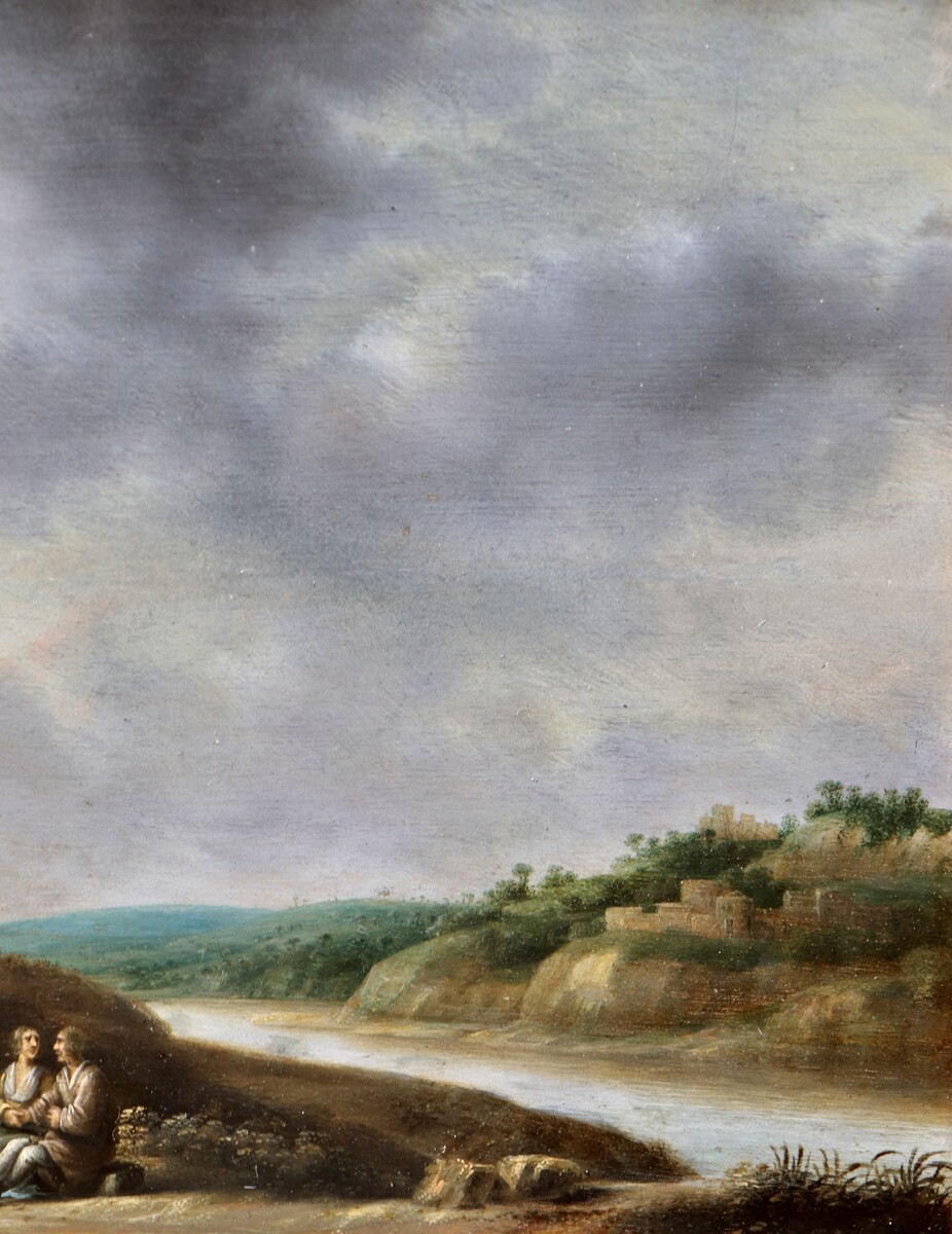 An Italianate river landscape