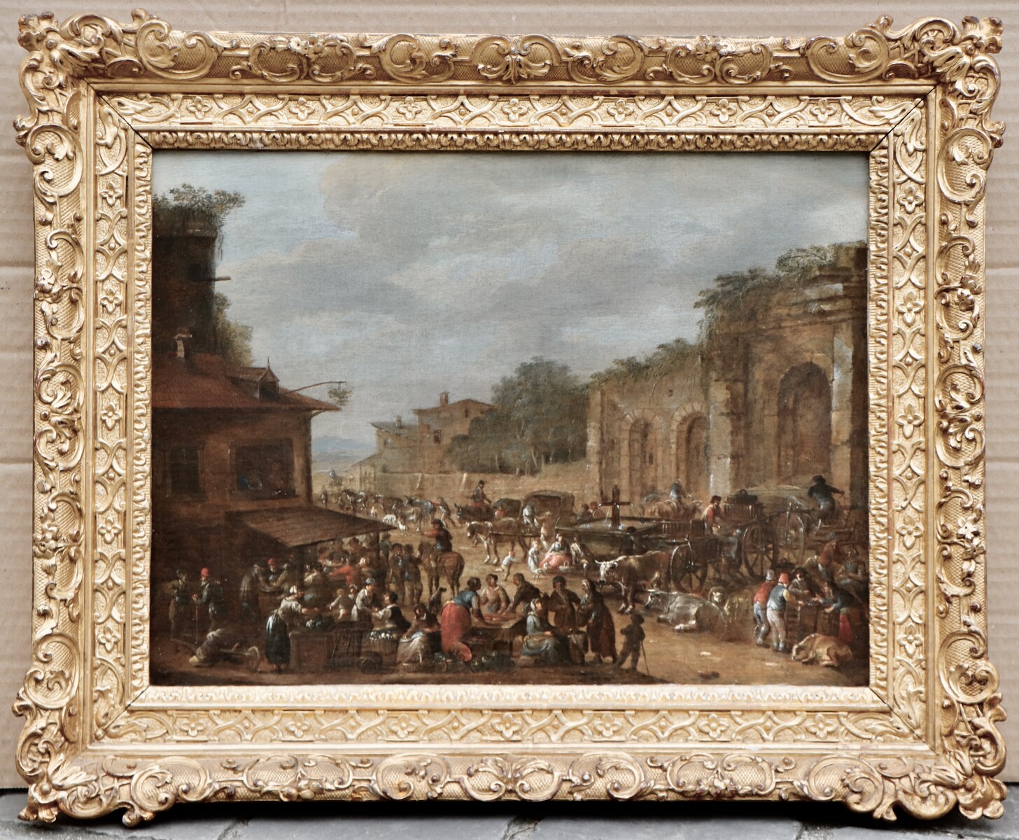 Italian market scene