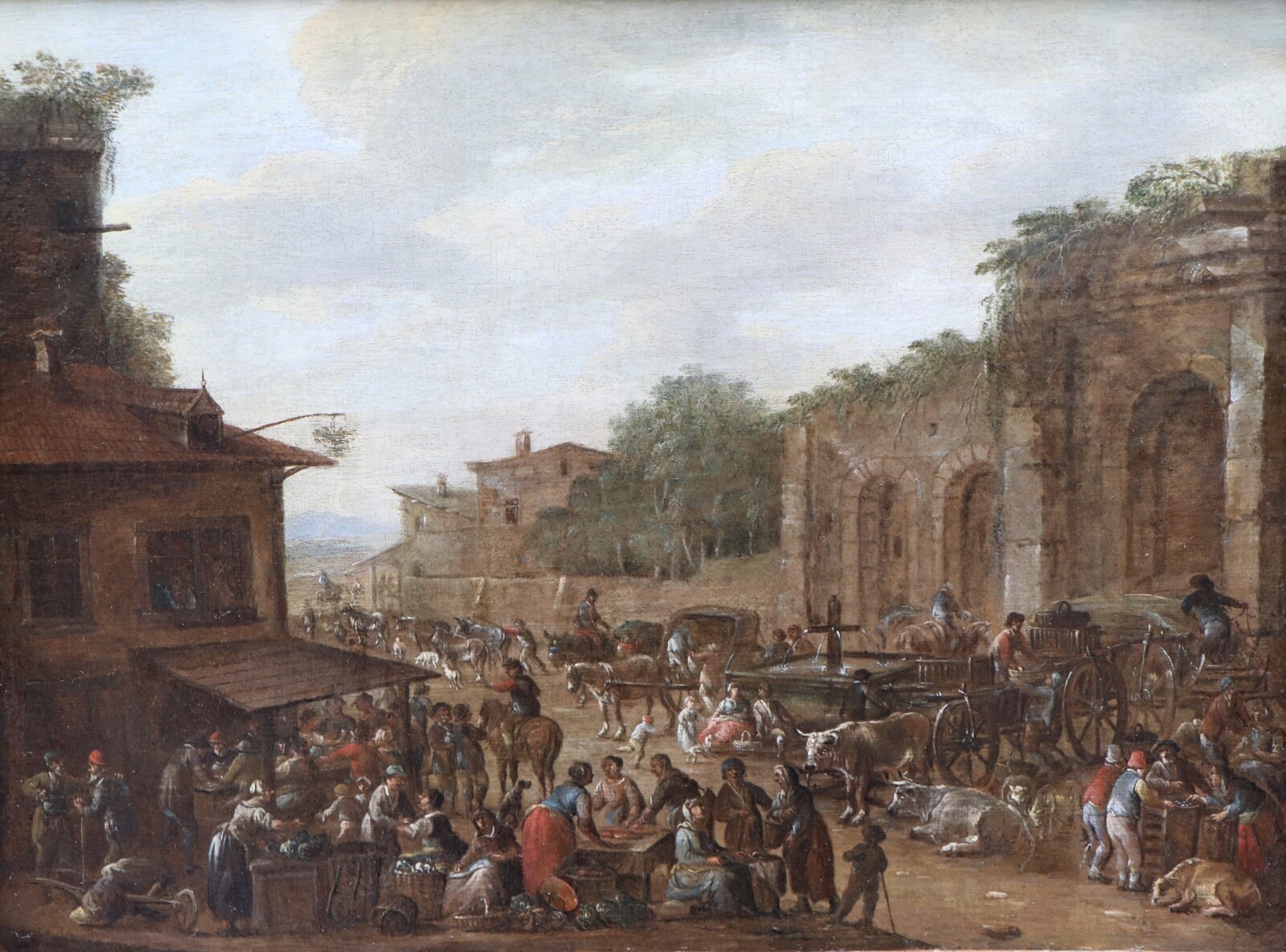 Italian market scene