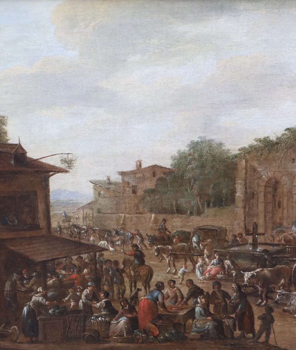 Italian market scene