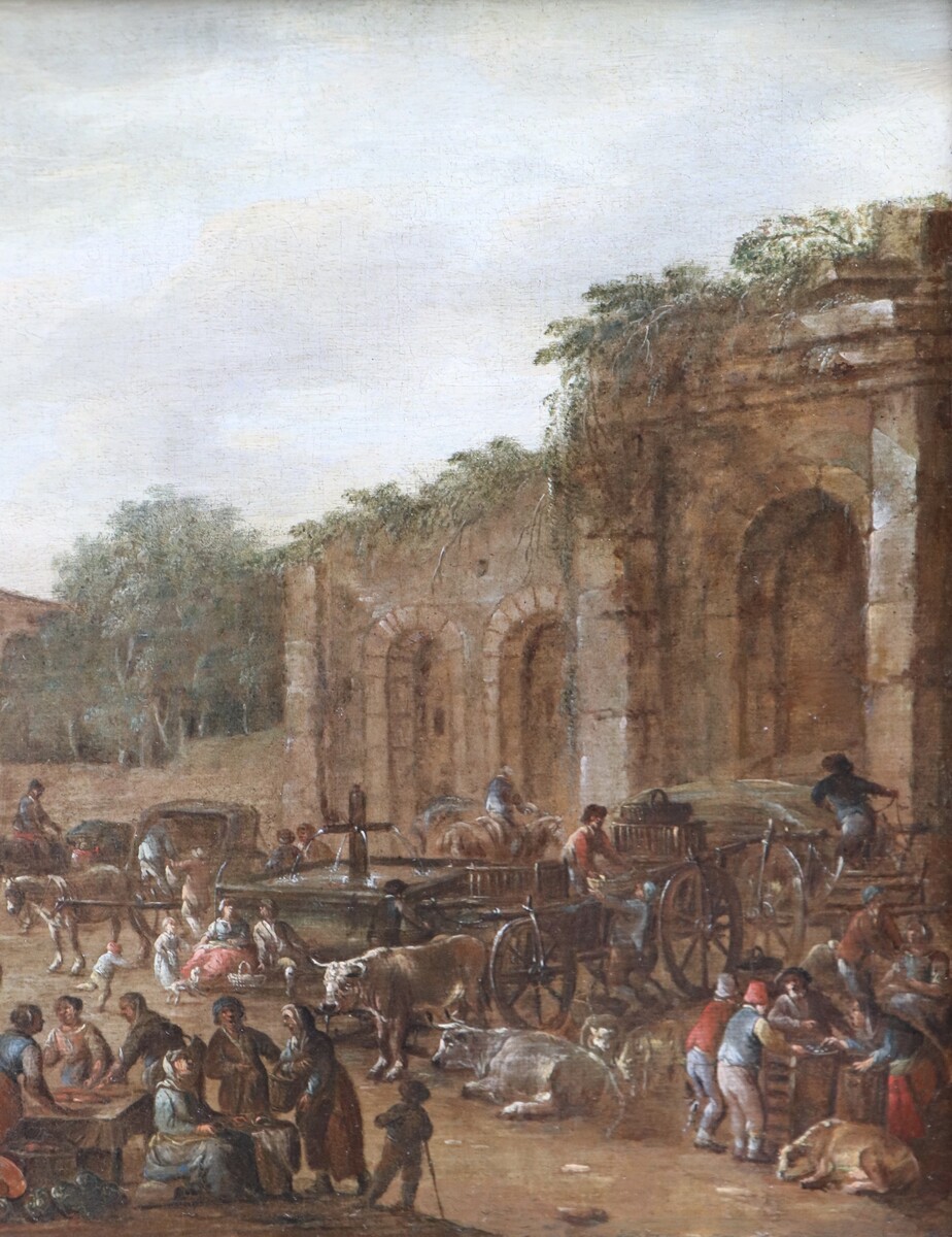 Italian market scene