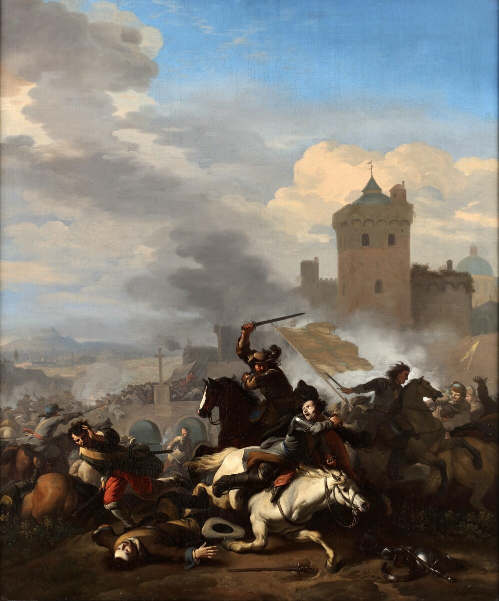 Kuruc rebels fighting against an Austrian Habsburg army 