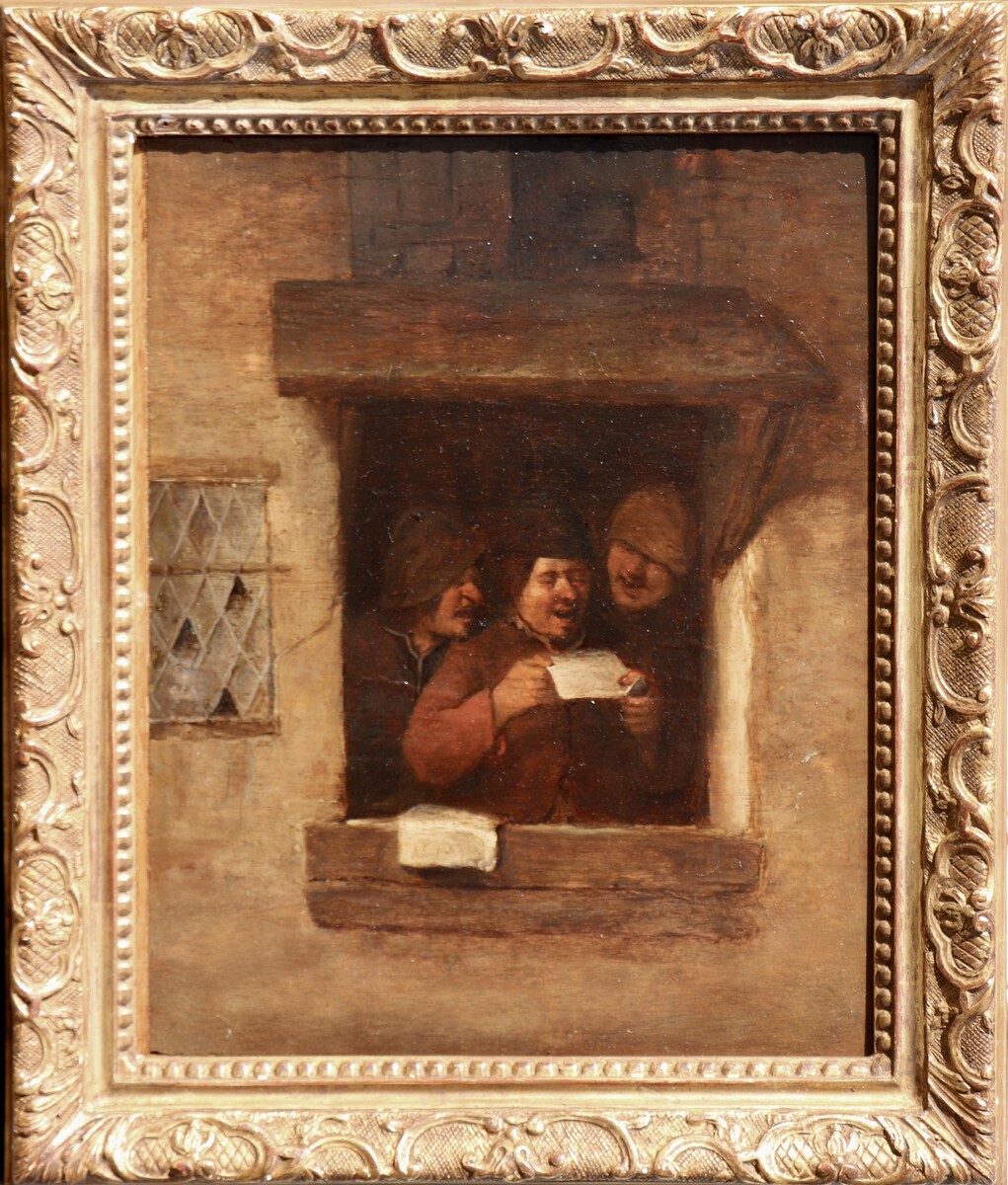 Three Rhetoricians singing at a window