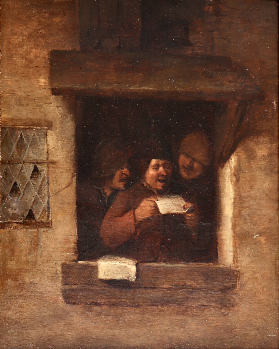 Three Rhetoricians singing at a window