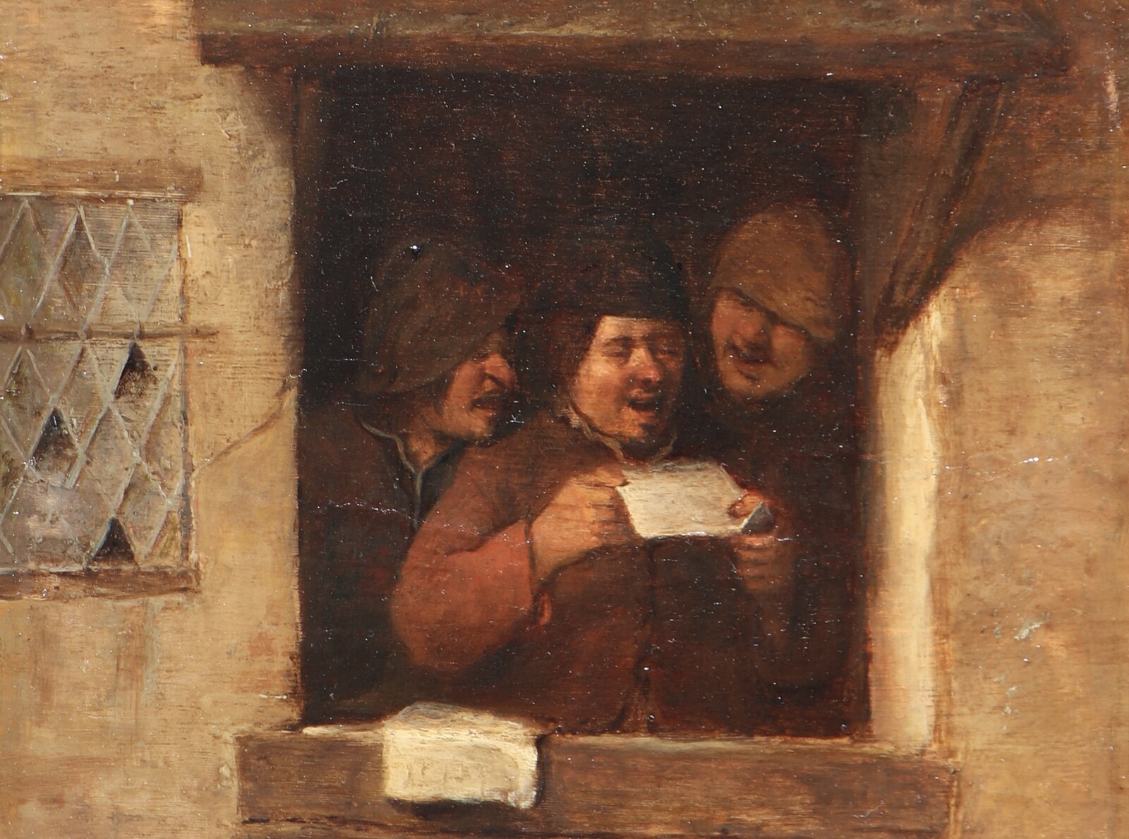 Three Rhetoricians singing at a window