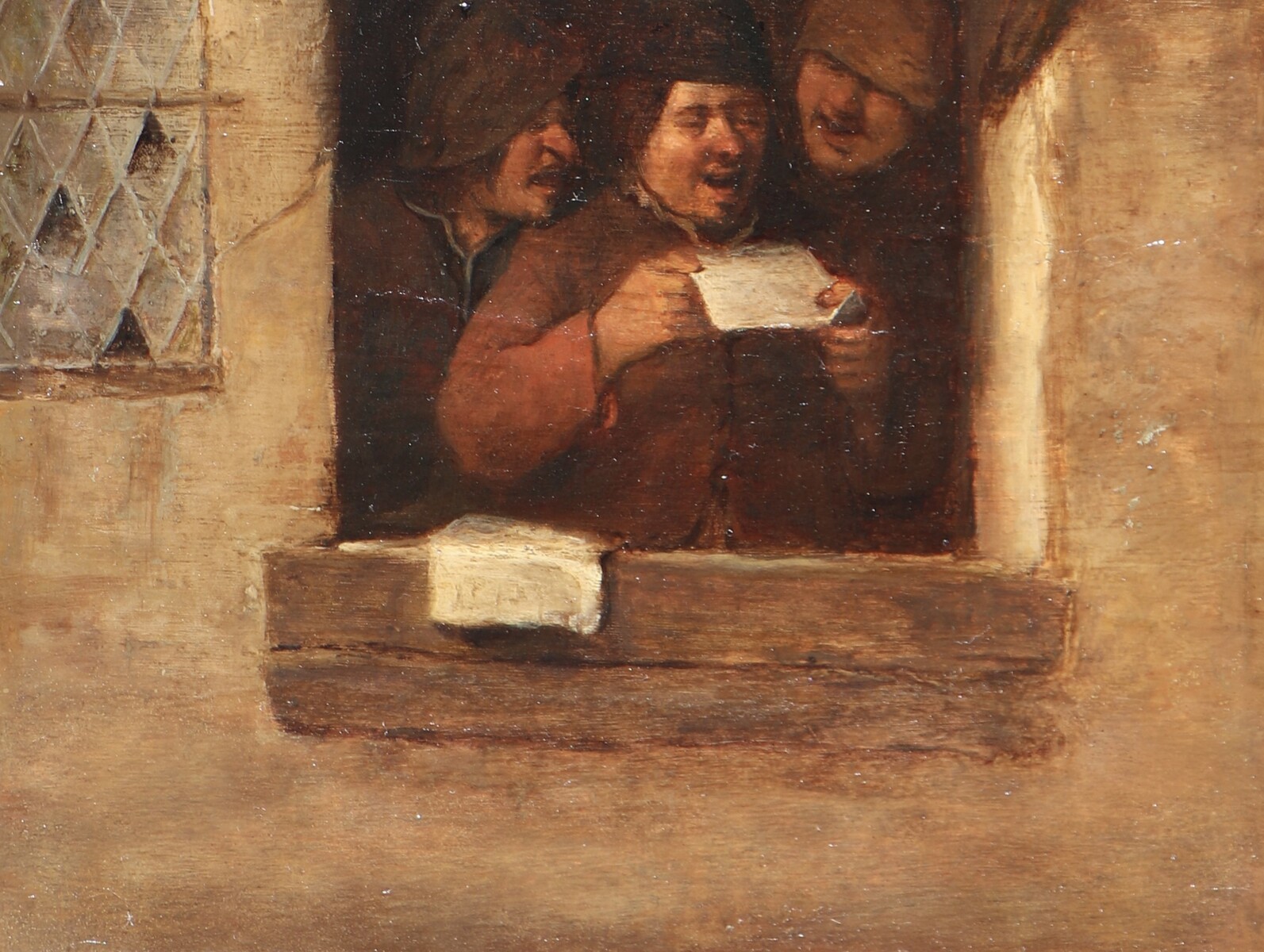 Three Rhetoricians singing at a window