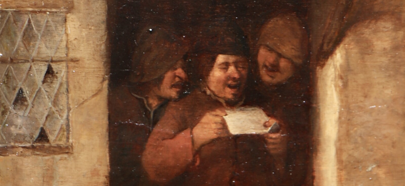 Three Rhetoricians singing at a window