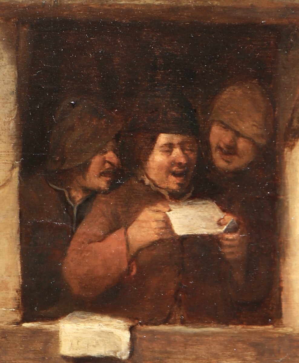 Three Rhetoricians singing at a window