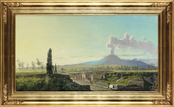 View from Pompei and the Vesuvius